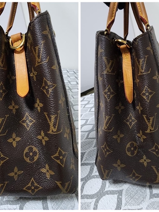 Authentic LOUIS VUITTON Monogram Canvas Montaigne MM Bag Brown - Picture 6 of 13